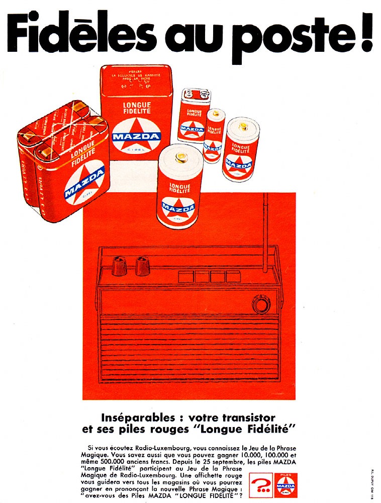 Publicit� Mazda 1967