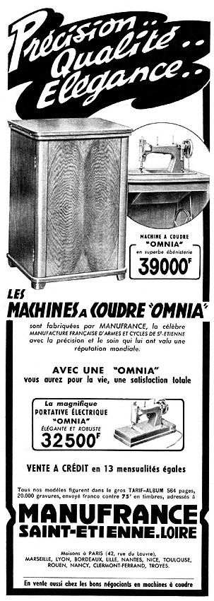 Publicit� Omnia 1955