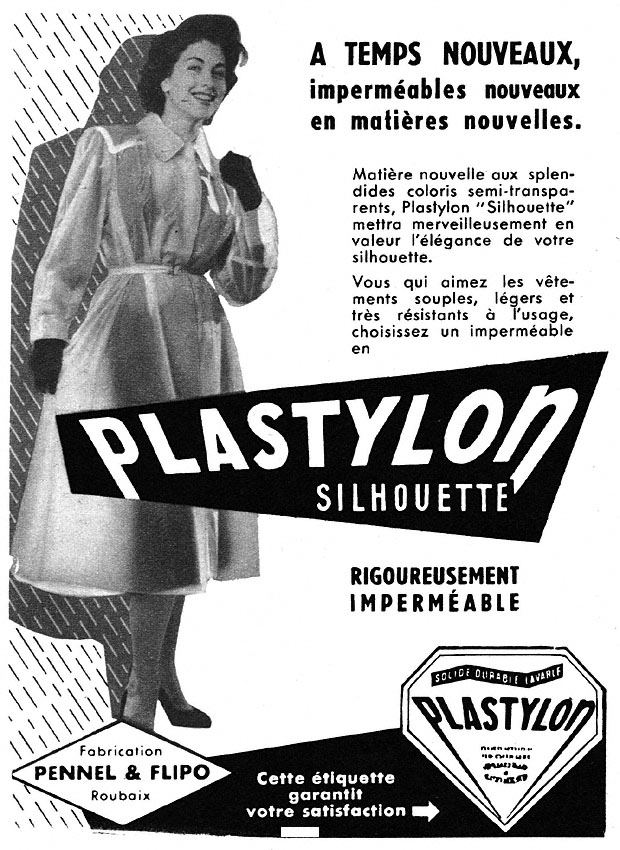 Publicit� Plastylon 1955