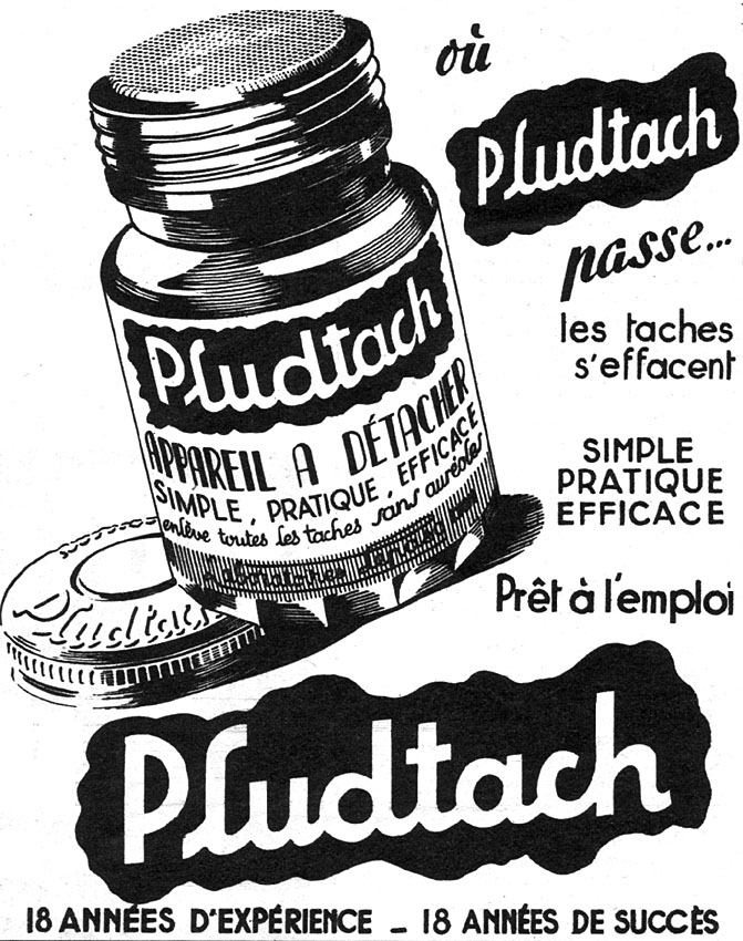 Publicit� Pludtach 1952