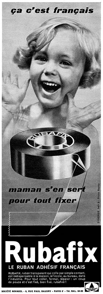 Publicit� Rubafix 1960