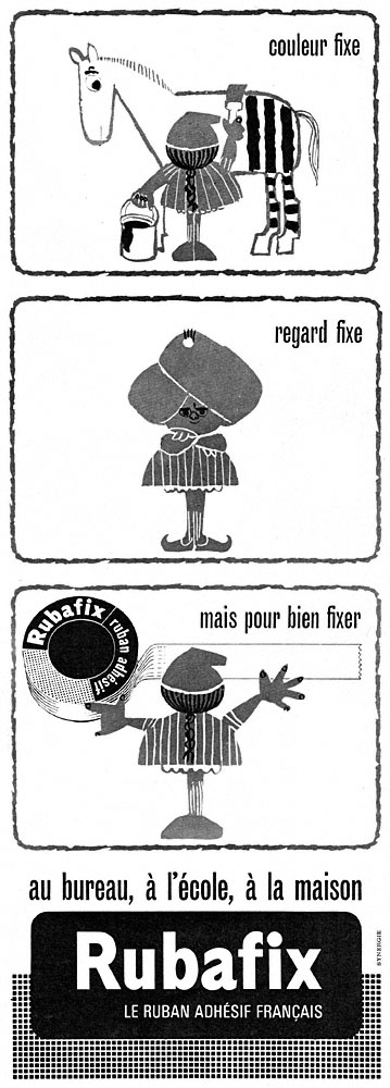Publicit� Rubafix 1963