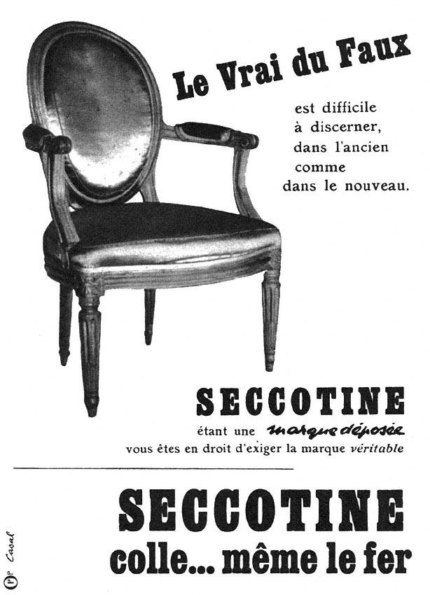 Marque Seccotine 1958