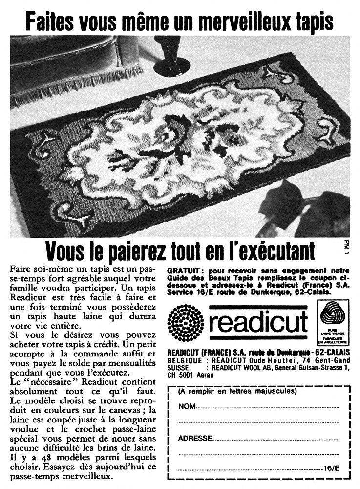 Publicit� Divers 1969