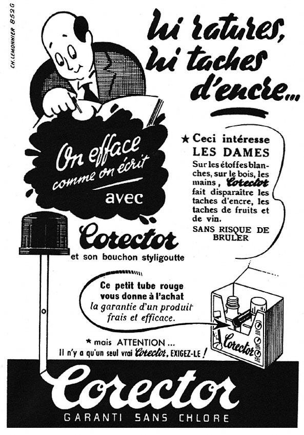 Publicit� Divers 1952