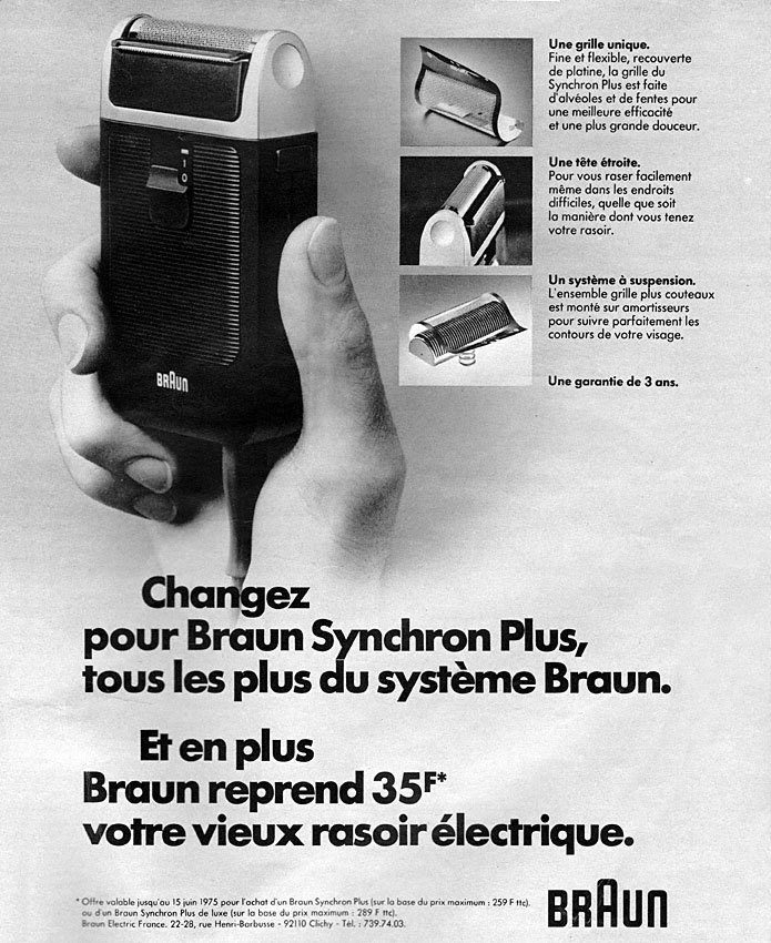 Publicit� Braun 1975