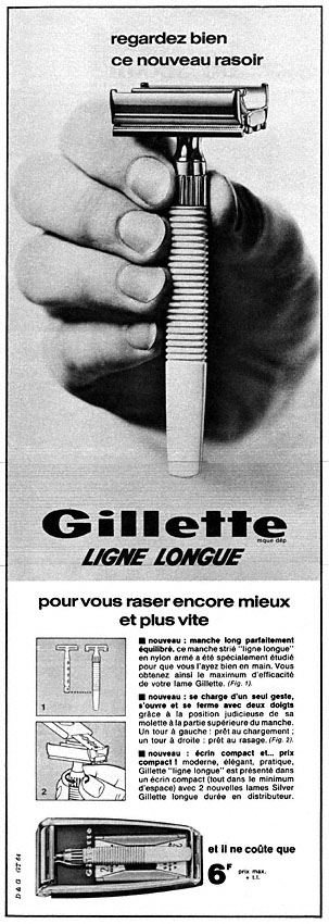 Publicit� Gilette 1965