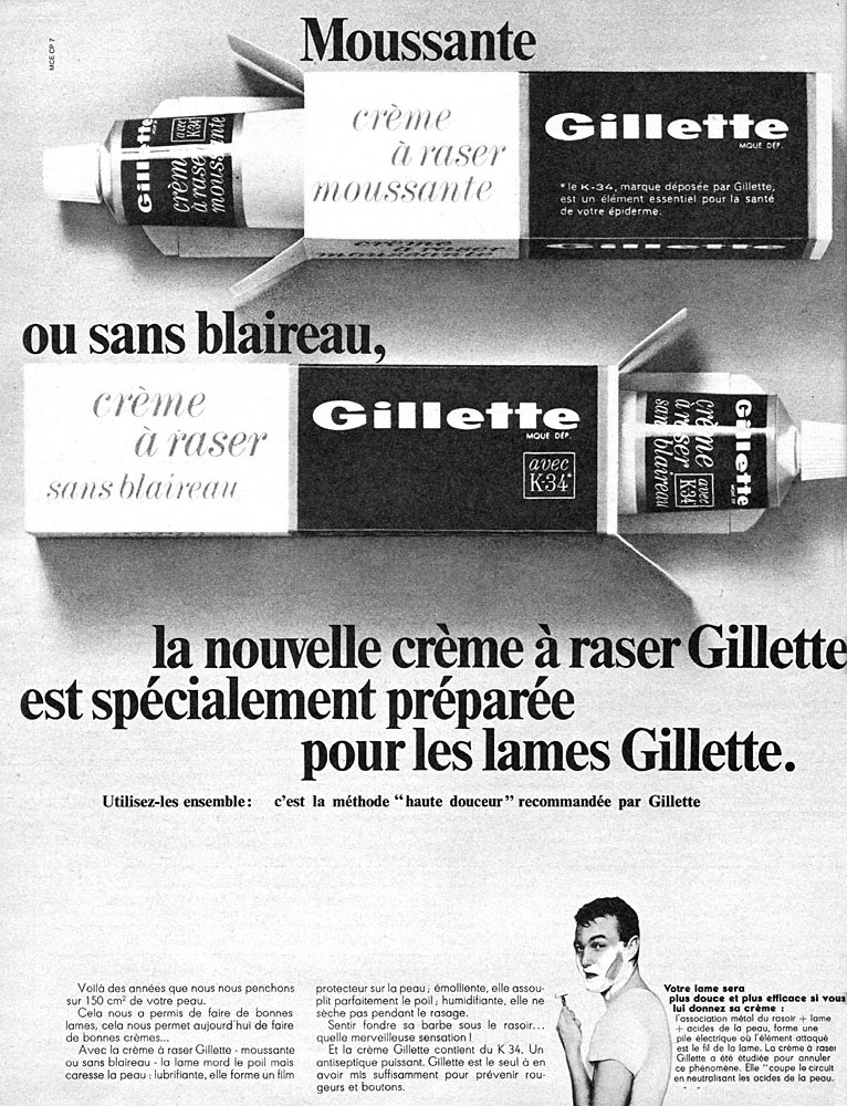 Marque Gilette 1966