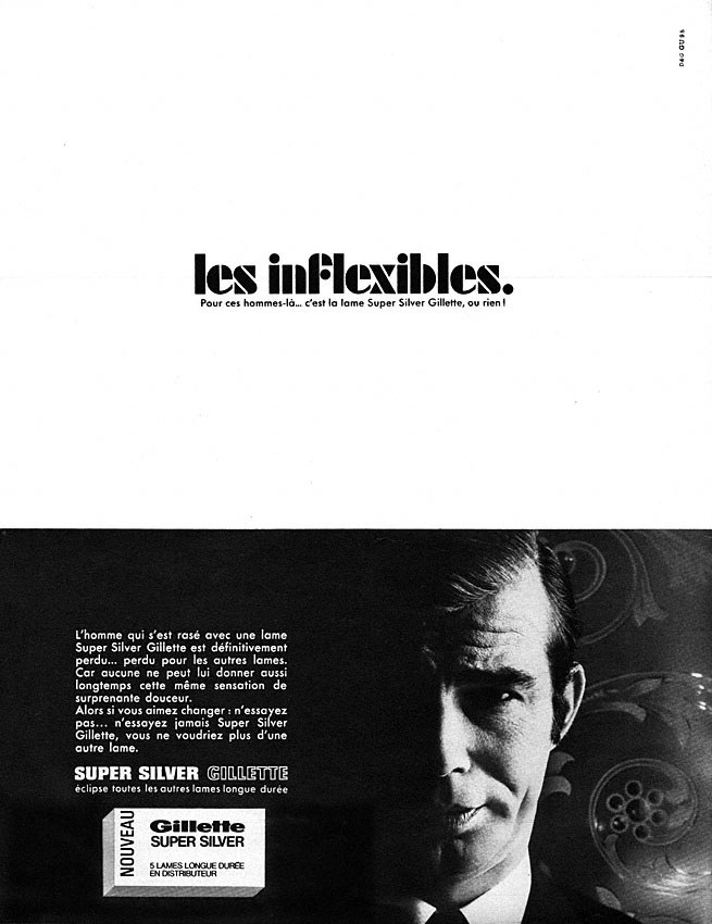 Publicit� Gilette 1967