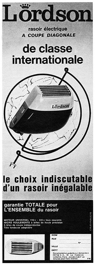Publicit� Lordson 1966