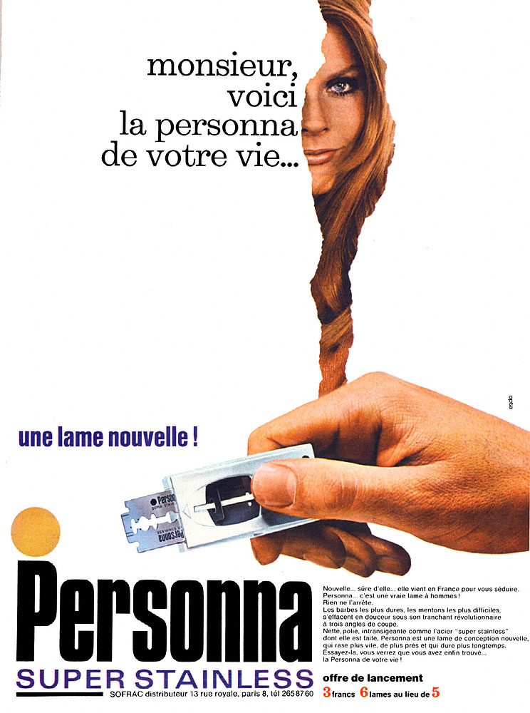 Publicit� Personna 1967