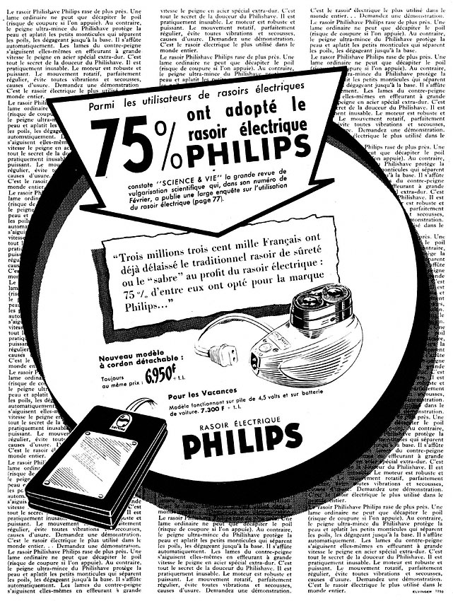 Publicit� Philips 1955
