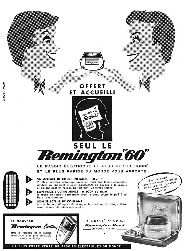 Publicit� Remington 1955