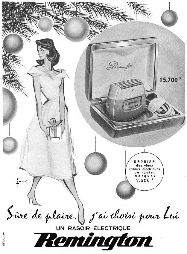 Publicit� Remington 1957