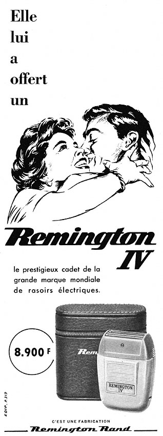 Publicit� Remington 1957