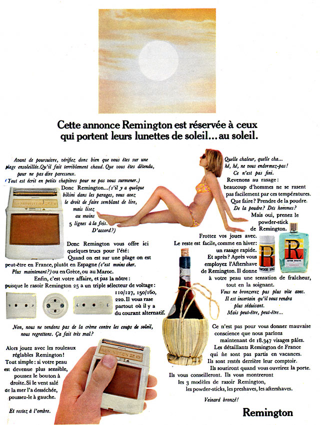 Publicit� Remington 1964