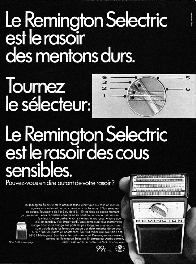 Publicit� Remington 1967