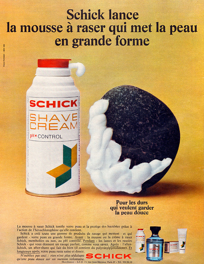 Publicit� Schick 1968