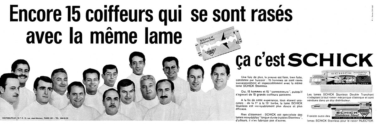 Marque Schick 1965