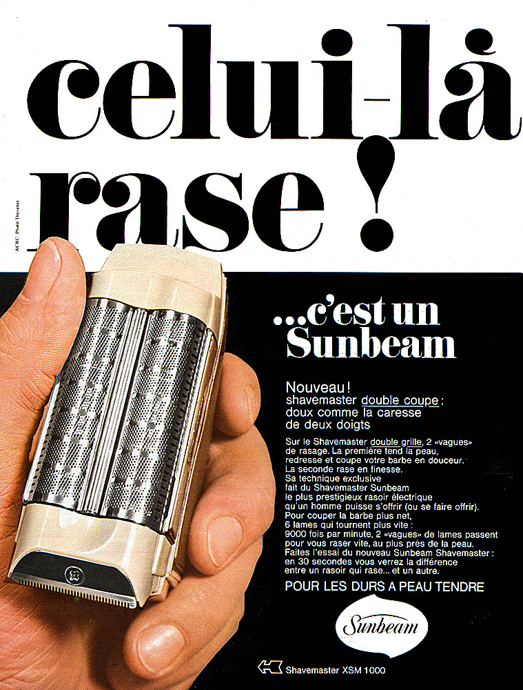 Publicit� Sunbeam 1968