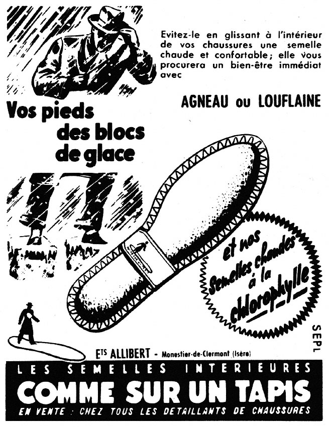 Publicit� Allibert 1953