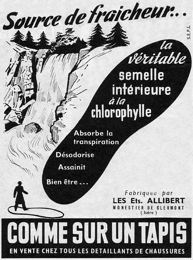Publicit� Allibert 1954