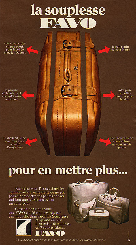 Publicit� Bagages 1975