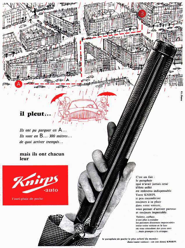 Publicit� Knirps 1960