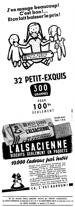 Publicit� Alsacienne 1955