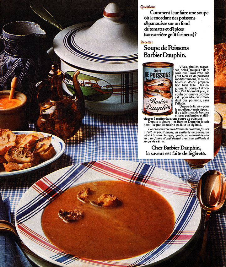 Publicit� Barbier Dauphin 1974