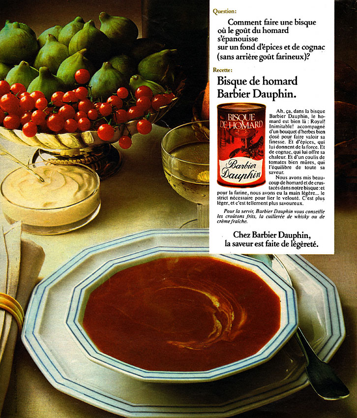 Publicit� Barbier Dauphin 1974