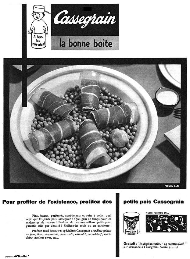 Publicit� Cassegrain 1956