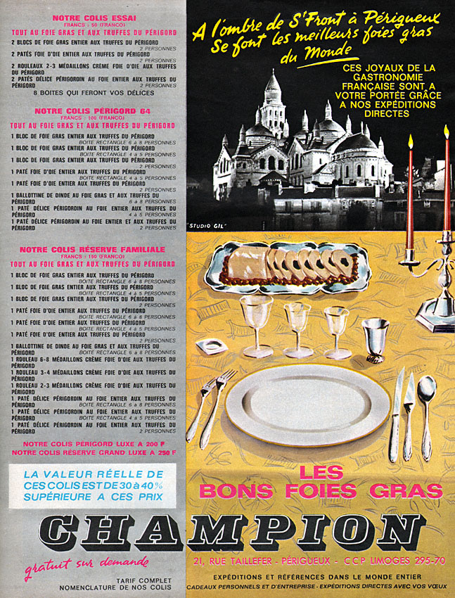 Publicit� Champion 1963