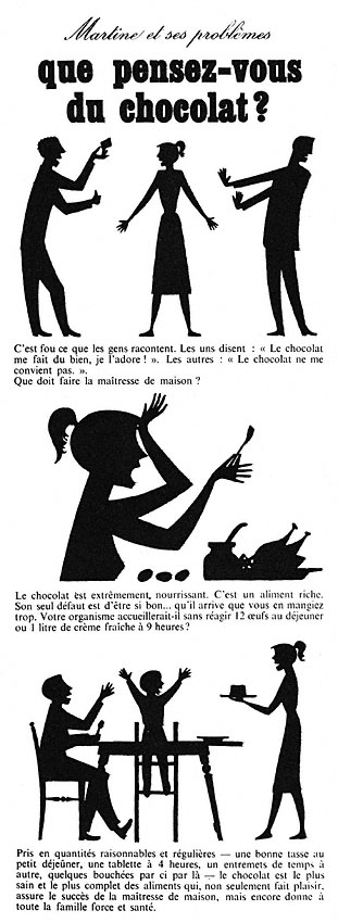 Publicit� Chocolat 1955