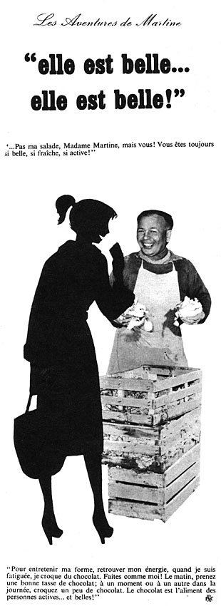 Publicit� Chocolat 1956