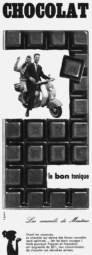 Publicit� Chocolat 1958