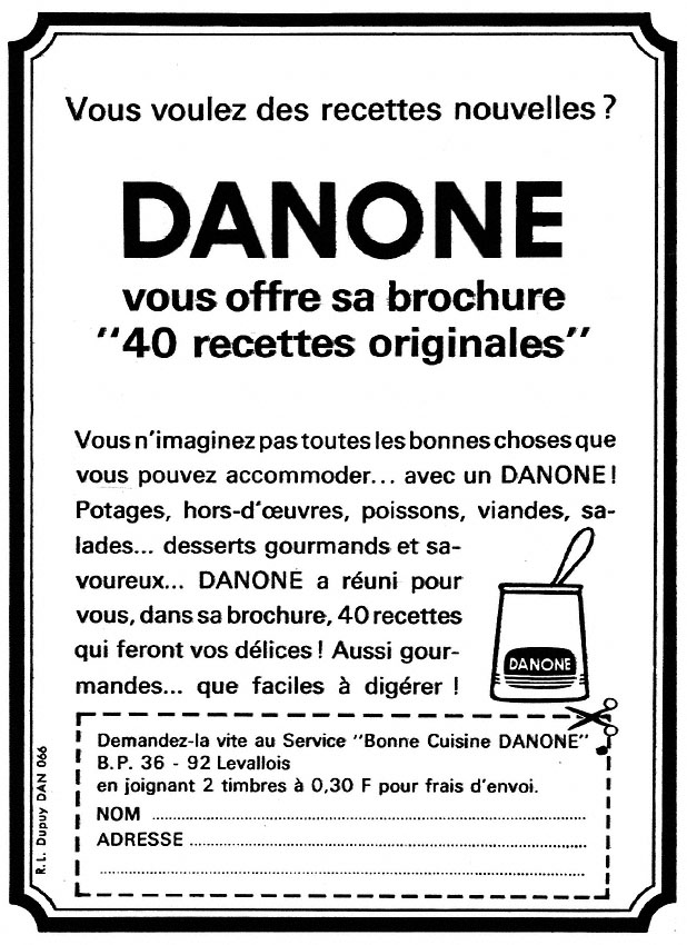Marque Danone 1967