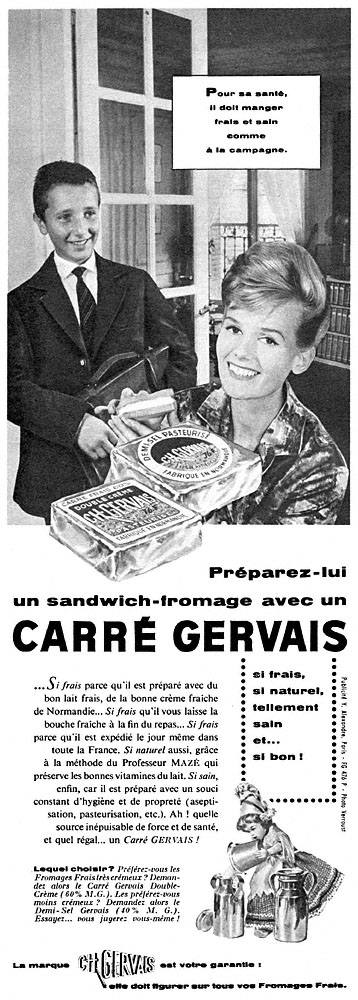 Publicit� Gervais 1962