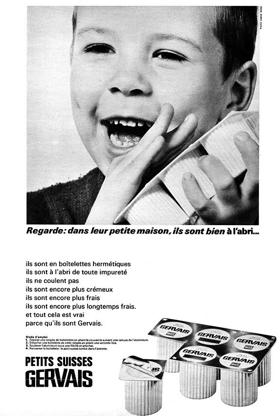 Publicit� Gervais 1966