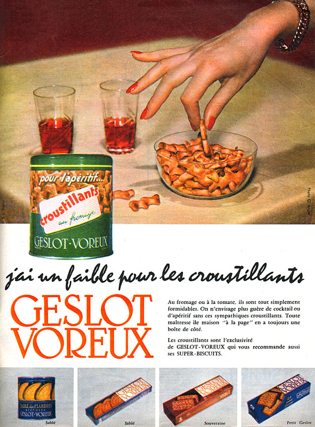 Publicit� Geslot Voreux 1956