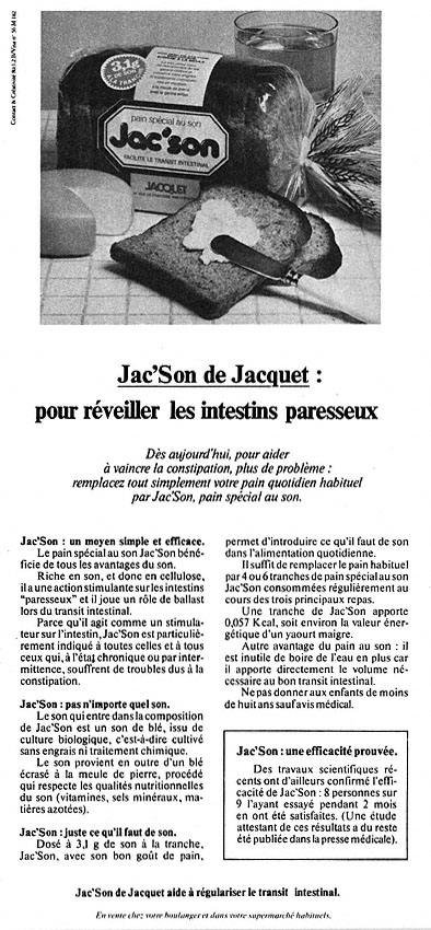 Publicit� Jacquet 1980