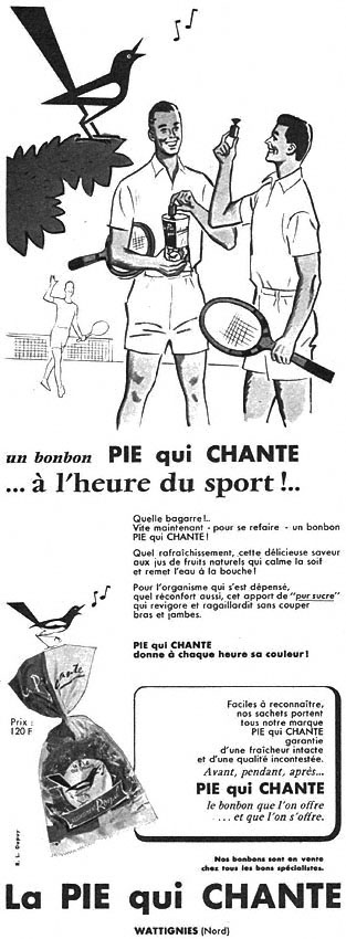 Marque La pie qui chante 1958