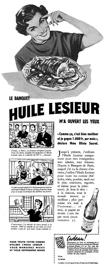 Publicit� Lesieur 1955