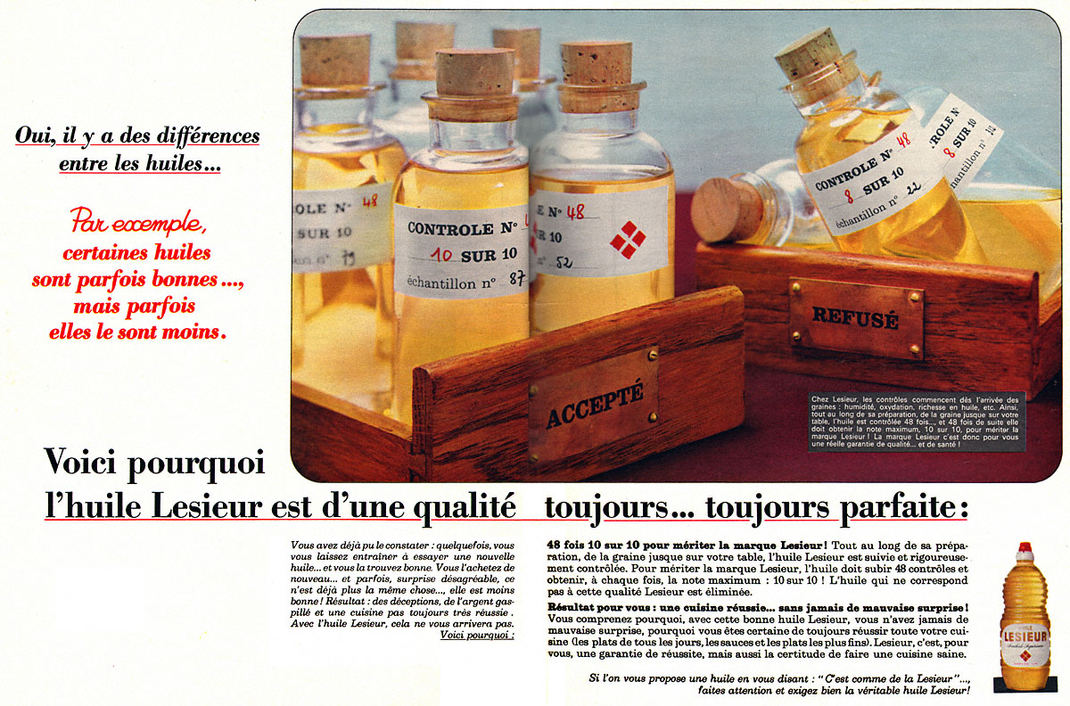 Publicit� Lesieur 1965
