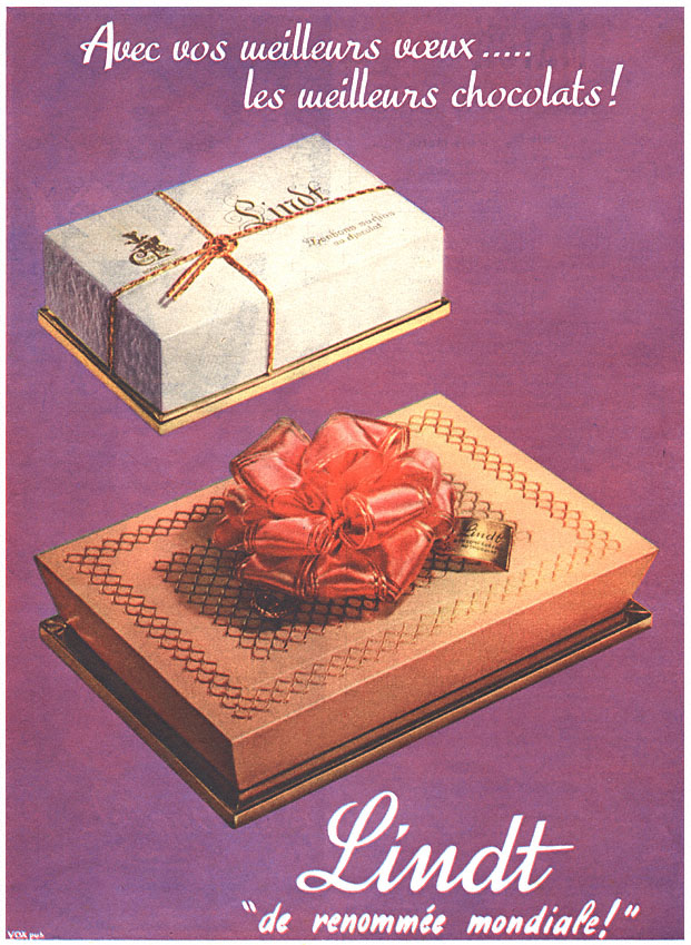 Publicit� Lindt 1957