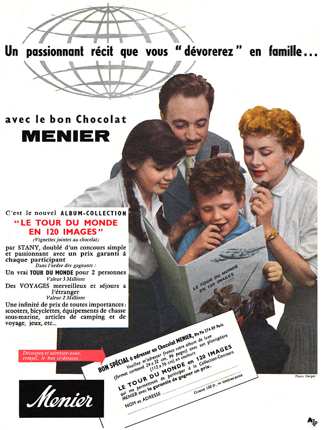Publicit� Menier 1956