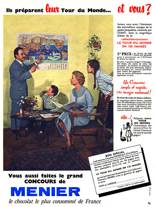 Publicit� Menier 1957