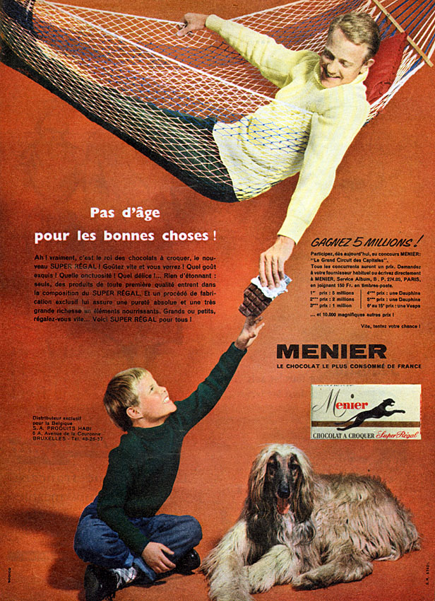 Publicit� Menier 1958
