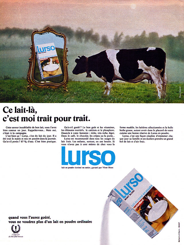 Publicit� Mont Blanc 1969