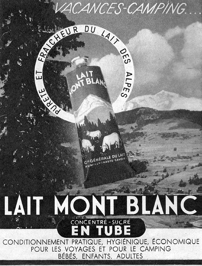 Publicit� Mont Blanc 1951